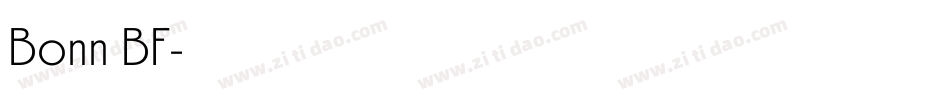 Bonn BF字体转换